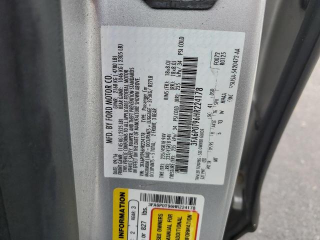 3FA6P0T96HR224178 2017 FORD FUSION, photo no. 12