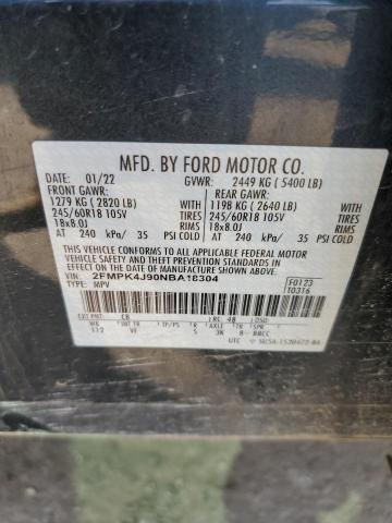 2FMPK4J90NBA18304 2022 FORD EDGE, photo no. 12