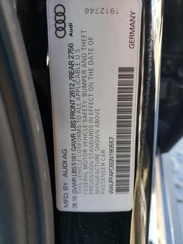 2016 AUDI A6 PREMIUM - WAUFFAFC6GN190557