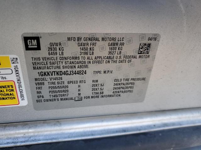 1GKKVTKD4GJ344824 GMC Acadia Denali