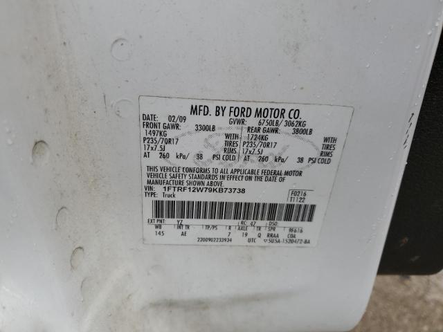 1FTRF12W79KB73738 2009 Ford F150