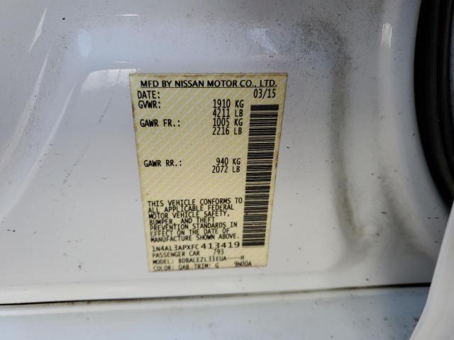1N4AL3APXFC413419 Nissan ALTIMA 2.5