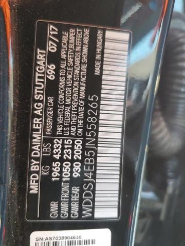 WDDSJ4EB5JN558265 Mercedes-Benz CLA 250