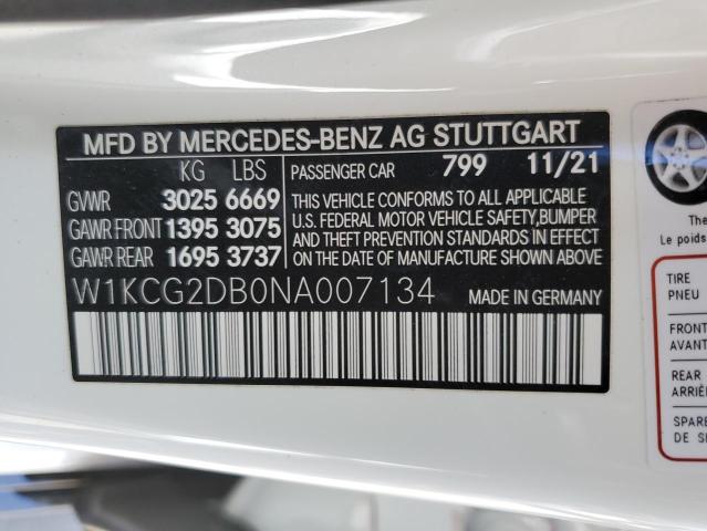 W1KCG2DB0NA007134 Mercedes-Benz Eqs Sedan 450+
