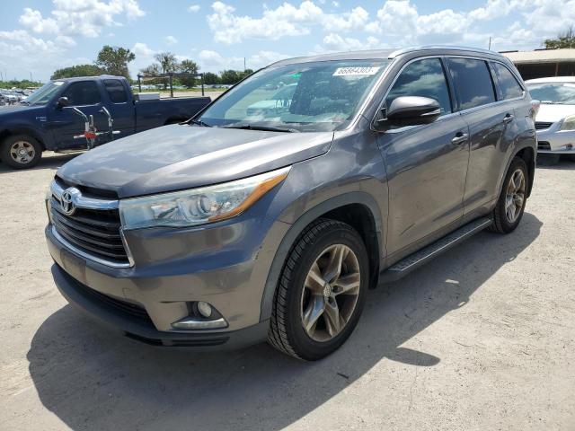 VIN 5TDDKRFH7ES020828 2014 Toyota Highlander, Limited no.1