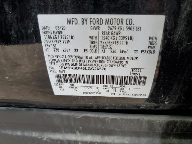 1FMSK8DH6LGC26570 Ford EXPLORER XLT