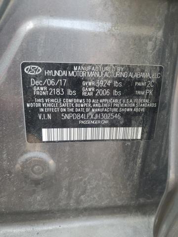 Hyundai ELANTRA SEL 2018 5NPD84LFXJH302546 Image 12
