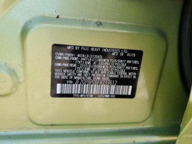 JF2GPBPC6FH237612 Subaru Xv Crosstrek 2.0i Hybrid Touring