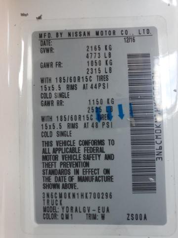3N6CM0KN1HK700296 Nissan NV200 2.5S