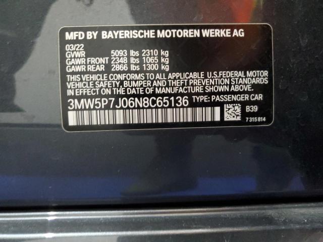 3MW5P7J06N8C65136 BMW 330e