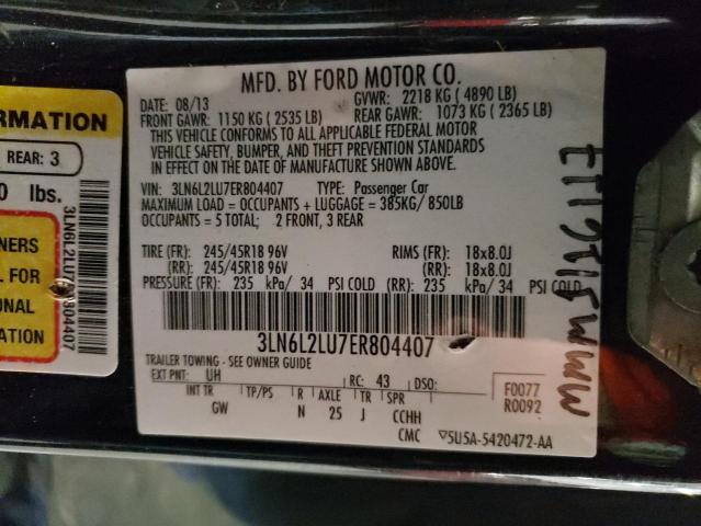 3LN6L2LU7ER804407 Lincoln MKZ HYBRID