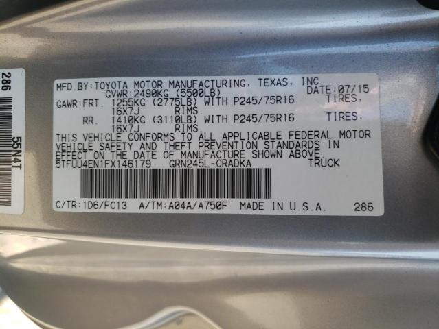 2015 TOYOTA TACOMA SR5 - 5TFUU4EN1FX146179
