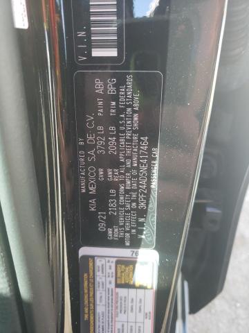 3KPF24AD5NE417464 KIA FORTE FE