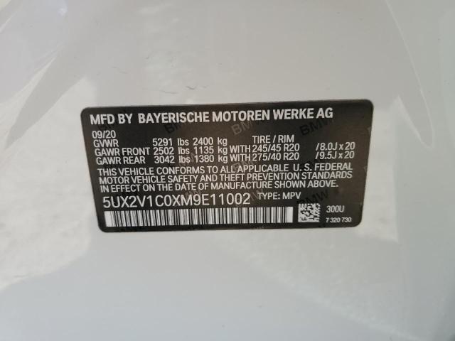 2021 BMW X4 XDRIVE3 - 5UX2V1C0XM9E11002