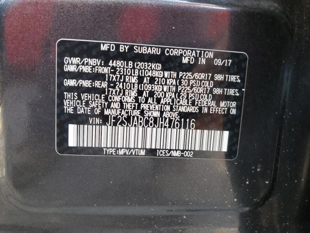 JF2SJABC8JH476116 Subaru Forester 2.5i