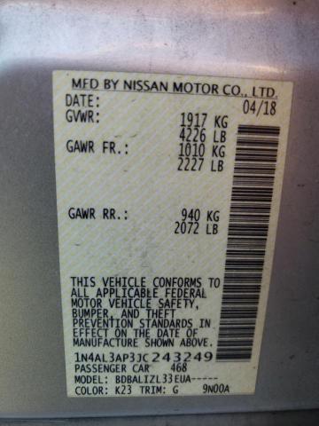 1N4AL3AP3JC243249 Nissan ALTIMA 2.5