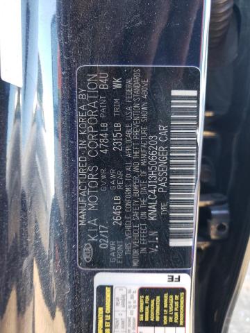 KNALC4J13H5066203 KIA Cadenza Premium