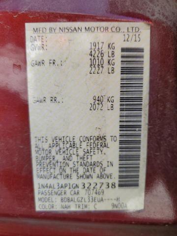 1N4AL3AP1GN322738 Nissan ALTIMA 2.5