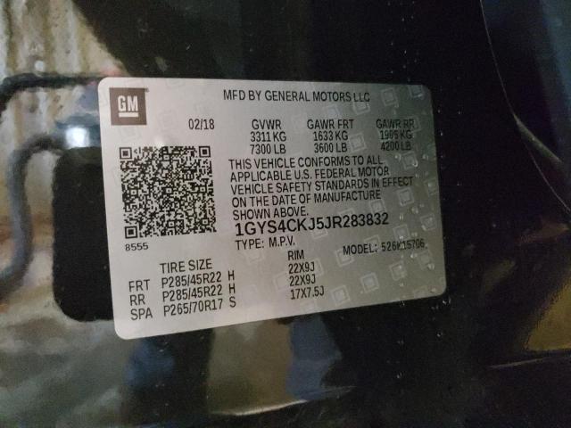 1GYS4CKJ5JR283832 Cadillac Escalade Premium Luxury
