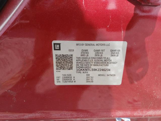 2019 GMC ACADIA ALL 1GKKNTLS9KZ246234