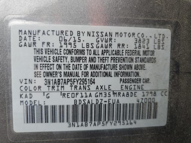 3N1AB7AP5FY295164 Nissan SENTRA S