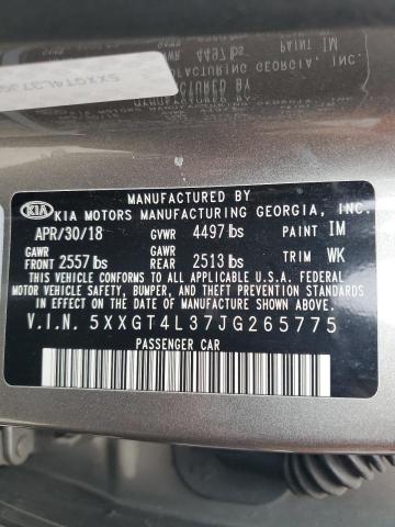 5XXGT4L37JG265775 KIA Optima Lx