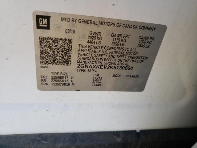 2019 CHEVROLET EQUINOX LT - 2GNAXKEV2K6130864