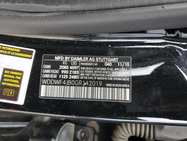 WDDWF4JB0GR142019 Mercedes-Benz C 300