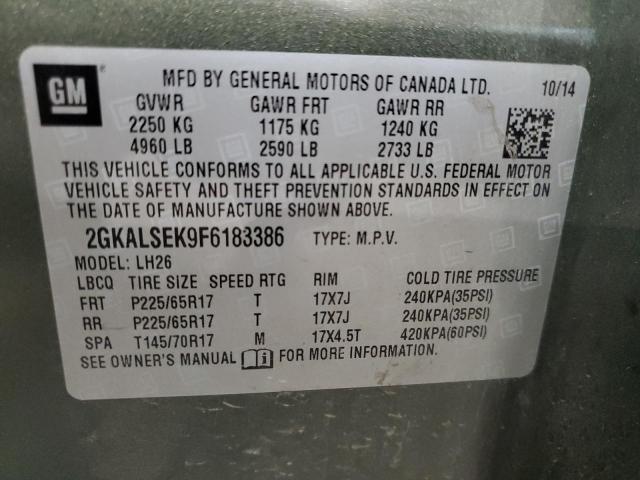 2GKALSEK9F6183386 GMC Terrain Slt