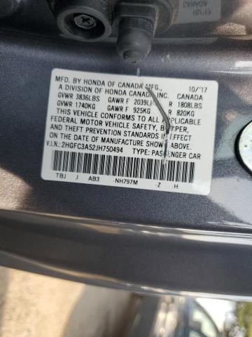 2HGFC3A52JH750494 Honda CIVIC SI