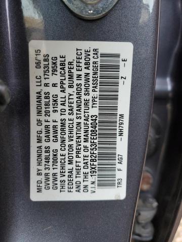 19XFB2F53FE084043 Honda Civic Lx