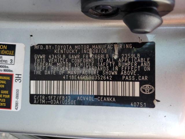 4T1BE46K69U352642 2009 Toyota Camry Base