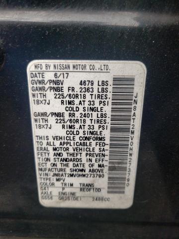 JN8AT2MV0HW273790 Nissan ROGUE S