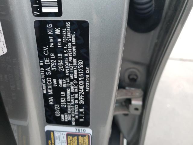 3KPF24AD3PE612580 KIA FORTE LX
