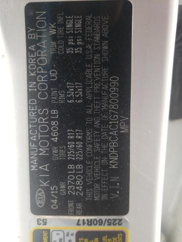 KNDPBCAC1G7800990 KIA Sportage Lx