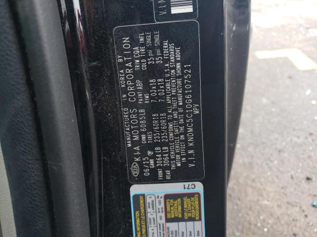 KNDMC5C10G6107521 KIA SEDONA EX
