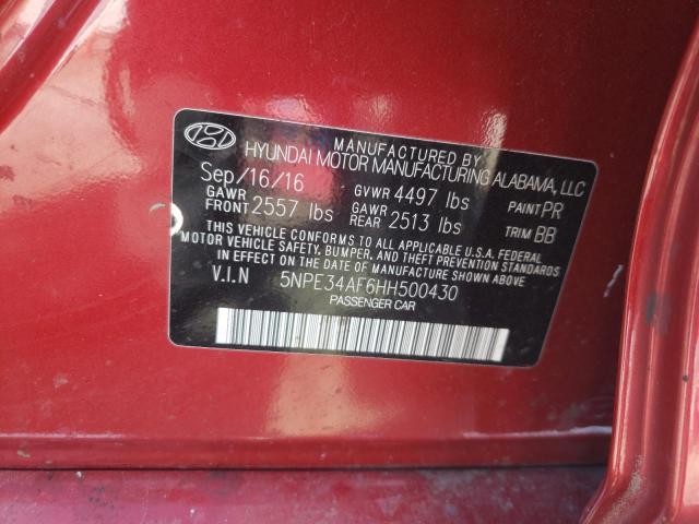 2017 HYUNDAI SONATA SPO - 5NPE34AF6HH500430