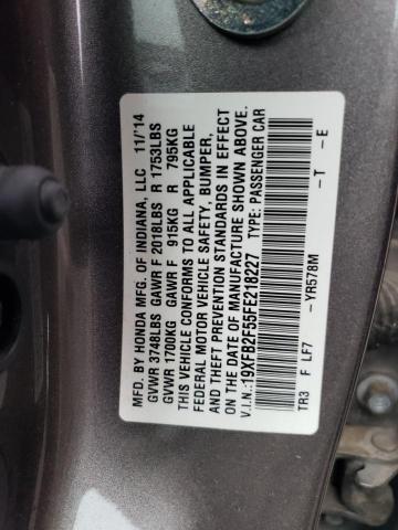 19XFB2F55FE218227 Honda Civic Lx