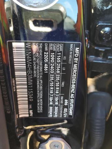 2021 MERCEDES-BENZ GLB 250 4M W1N4M4HB3MW115349