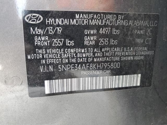 2019 HYUNDAI SONATA LIM - 5NPE34AF8KH795800
