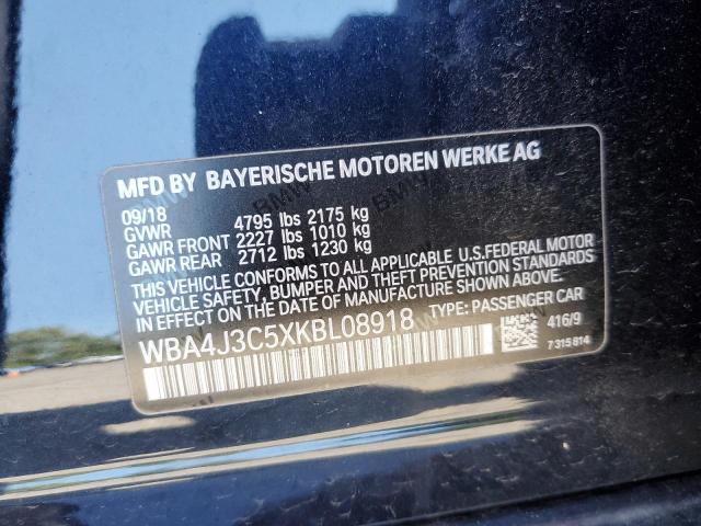 WBA4J3C5XKBL08918 BMW 430xi Gran Coupe