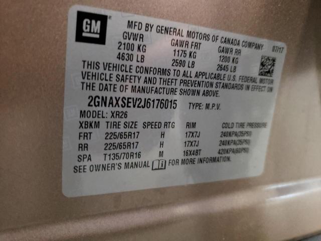 2018 CHEVROLET EQUINOX 4D - 2GNAXSEV2J6176015