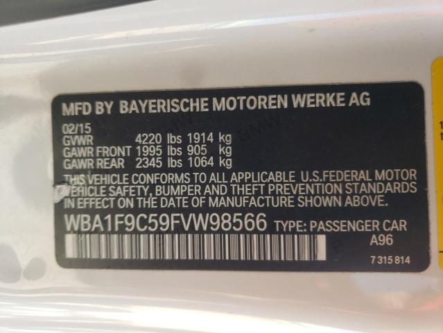 VIN WBA1F9C59FVW98566 2015 BMW 2 Series, 228 I Sulev no.12