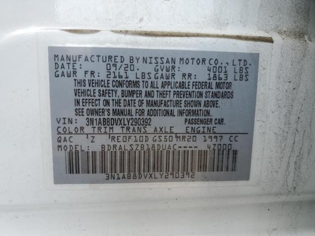 3N1AB8DVXLY290392 Nissan SENTRA SR