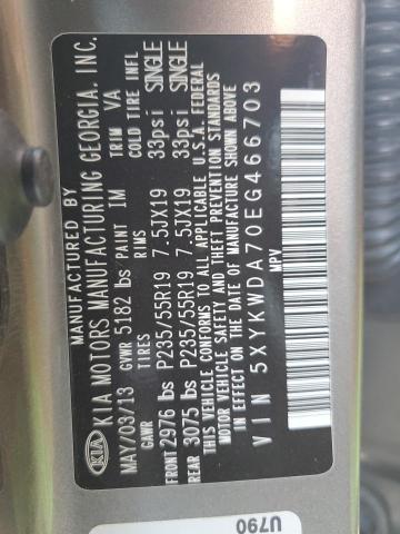 5XYKWDA70EG466703 KIA SORENTO SX