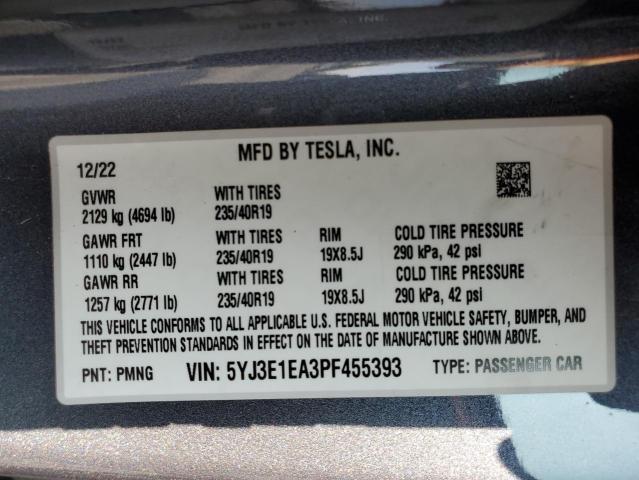 5YJ3E1EA3PF455393 Tesla Model 3  13