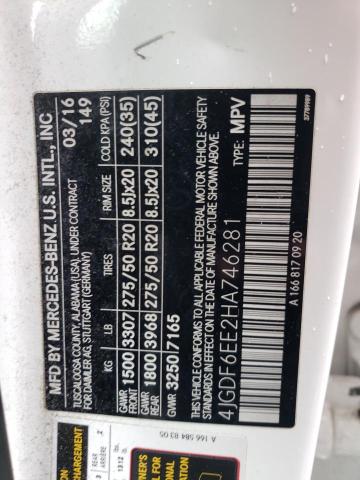 4JGDF6EE2HA746281 Mercedes-Benz Gls 450 4matic