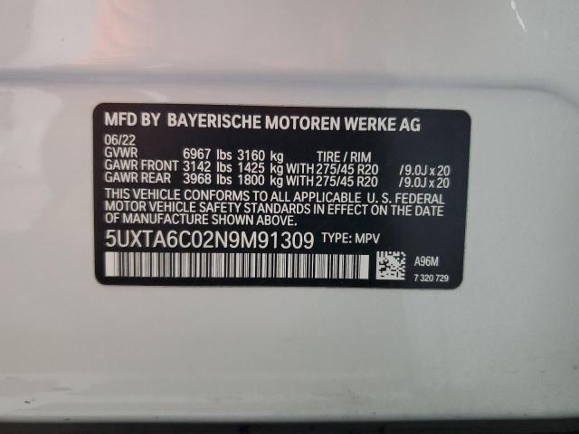 5UXTA6C02N9M91309 BMW X5 XDRIVE4 13