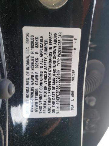 19XFC2F86LE028469 Honda Civic Sport