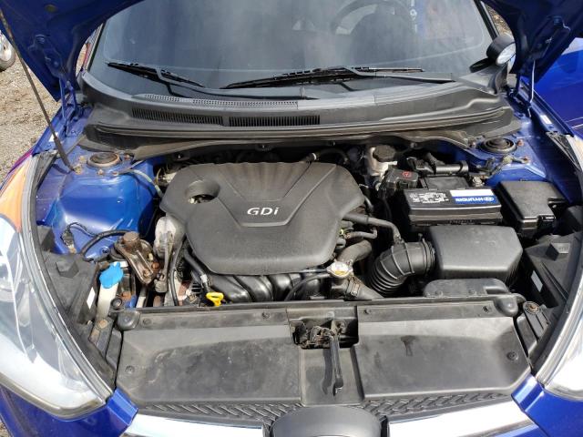 VIN: KMHTC6AD0CU046493 Auction: COPART Lot: 68191593 Location: CT - HARTFORD KMHTC6AD0CU046493 HYUNDAI VELOSTER 2012 BLUE Photo 11